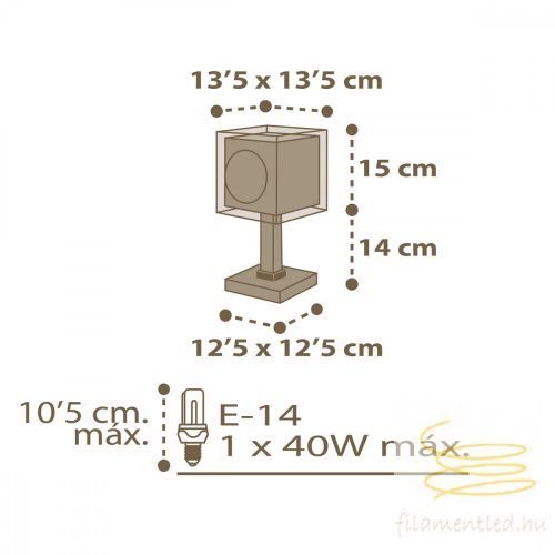 DALBER TABLE LAMP GOOD NIGHT 63391