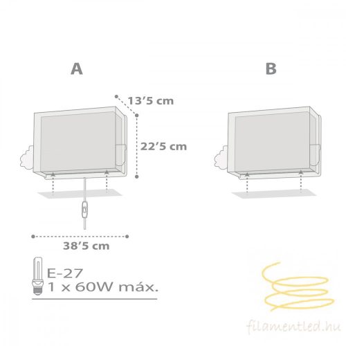 DALBER WALL LAMP THE NIGHT TRAIN 63538