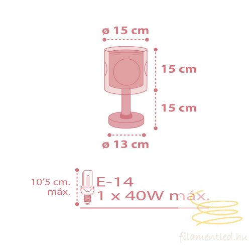 DALBER TABLE LAMP SWEET DANCE 70911