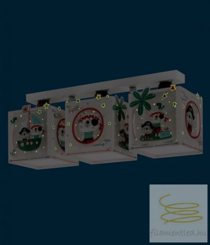 DALBER 3 LIGHT CEILING LAMP THE PIRATES 74553
