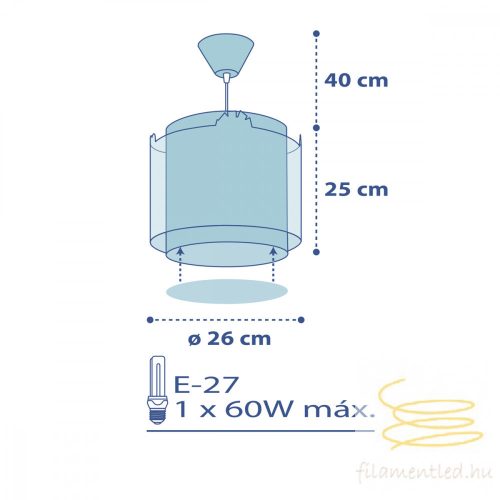 DALBER HANGING LAMP LITTLE JUNGLE 76112