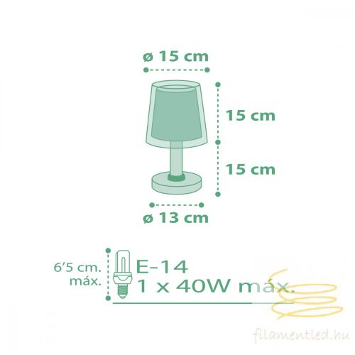 DALBER TABLE LAMP VICHY GREEN 80221H