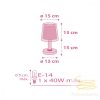 DALBER TABLE LAMP VICHY PINK 80221S