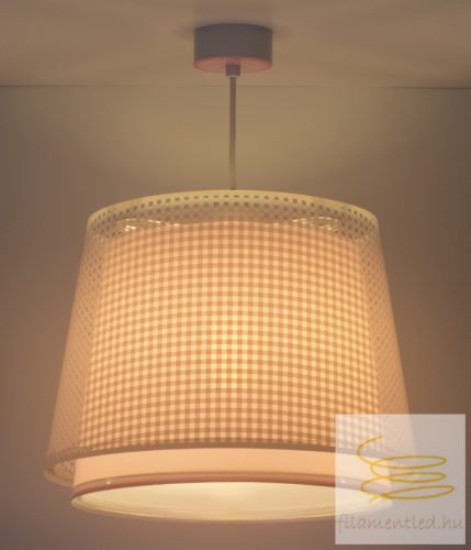 DALBER HANGING LAMP VICHY PINK 80222S