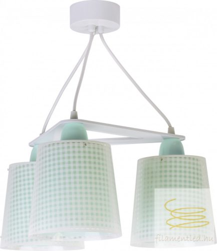 DALBER 3 LIGHT HANGING LAMP VICHY GREEN 80224H
