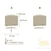 DALBER WALL LAMP VICHY BEIG 80228B