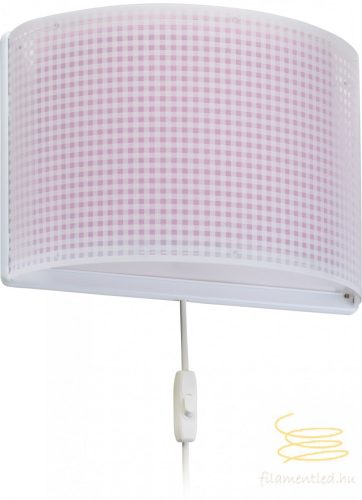 DALBER WALL LAMP VICHY PINK 80228S