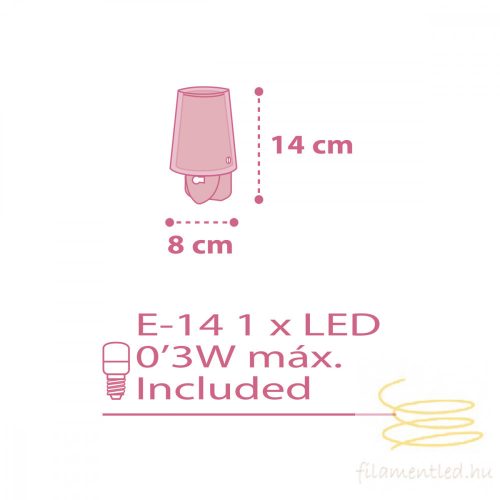 DALBER NIGHTLIGHT DREAM FLOWERS PINK 81175S