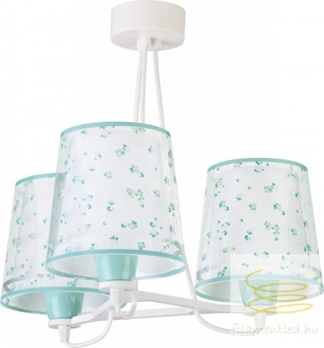 DALBER 3 LIGHT HANGING LAMP DREAM FLOWERS GREEN 81177H