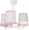 DALBER 3 LIGHT HANGING LAMP DREAM FLOWERS PINK 81177S