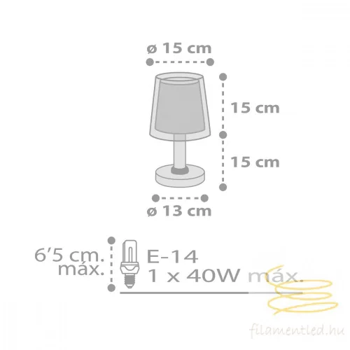 DALBER TABLE LAMP LIGHT FEELING GREY 81191E