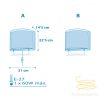 DALBER WALL LAMP LIGHT FEELING BLUE 81198T