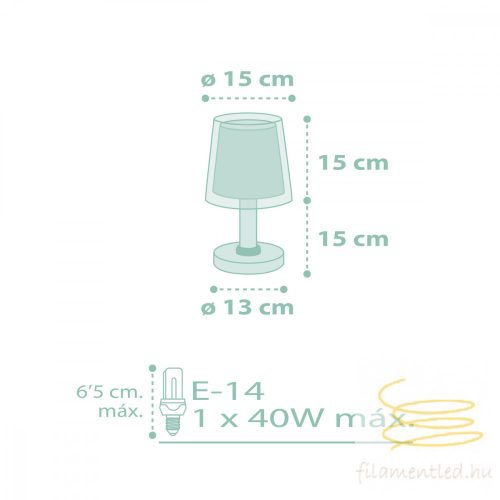 DALBER TABLE LAMP STARS GREEN 81211H