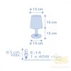 DALBER TABLE LAMP STAR LIGHT BLUE 82211T