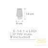 DALBER NIGHTLIGHT LED LIGHT FEELING GREY 92191