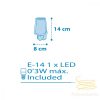 DALBER NIGHTLIGHT LED LIGHT FEELING BLUE 92193