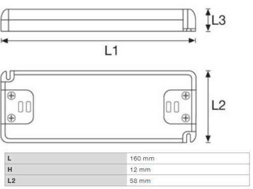 DURA DELT50A-12 LED TRAFÓ 50W/12V