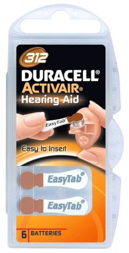 Duracell Hallókészülék Elem Activair DA312 B6