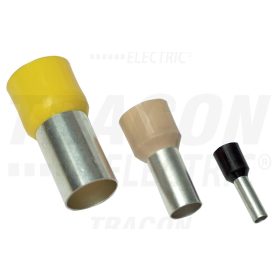   Tracon Szigetelt (PA6.6) érvéghüvely, ónozott elektrolitréz, piros 1mm2, L=14,6mm