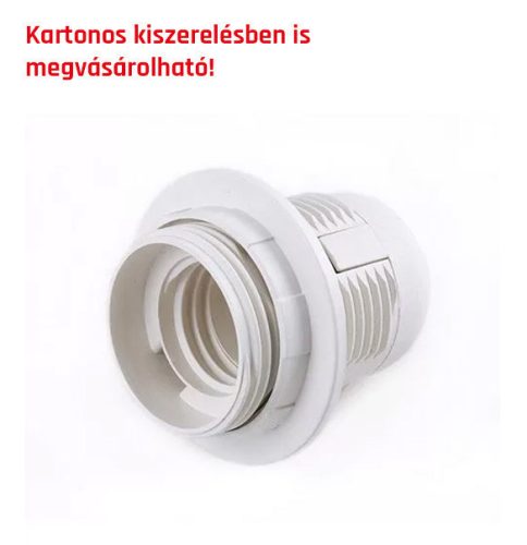E27 Foglalat gyűrűvel fehér