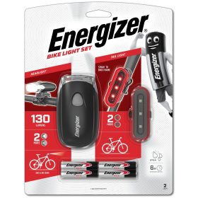 Energizer Kerékpár Lámpa 2 Részes + 4xAAA