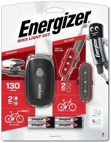 Energizer Kerékpár Lámpa 2 Részes + 4xAAA