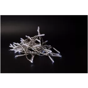   Entac Karácsonyi Beltéri Füzér 10 LED-es, hideg fehér 6400K, 1m-es, elemes (2AA)
