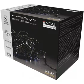   Entac Karácsonyi IP44 240 LED Sorolható Füzér WW 24m adapter nélkül