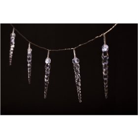   Entac Karácsonyi IP44 20 LED Műanyag 11cm Jégcsapfüzér CW 3m