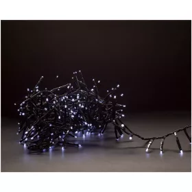   Entac Karácsonyi 400 LED-es, Fürtös Fénysor, hideg fehér 6400K,  8m-es, IP44