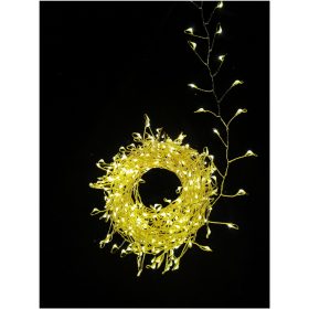   Entac Karácsonyi IP44 400 LED Fürtös Arany Drótfüzér WW 6.7m