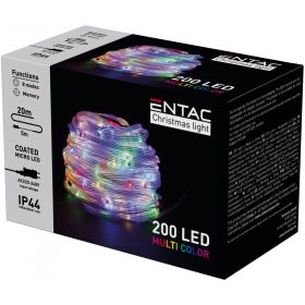   Entac Karácsonyi IP44 200 PVC Bevonatú Micro LED MC 20m, színváltós