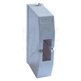   Tracon Falon kívüli elosztódoboz, ajtó nélkül, zárópecsételhető 1×1 modul, IP40, (H×W×D=130×32×68mm)