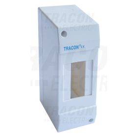   Tracon Falon kívüli elosztódoboz, ajtó nélkül 1×2 modul, IP40, (H×W×D=130×52×62mm)