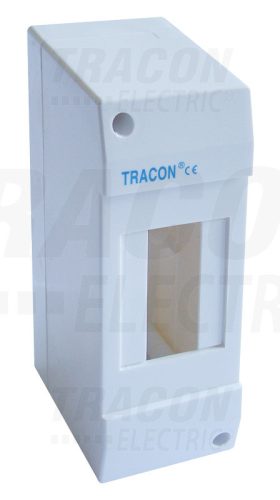 Tracon Falon kívüli elosztódoboz, ajtó nélkül 1×2 modul, IP40, (H×W×D=130×52×62mm)
