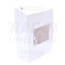  Tracon Falon kívüli elosztódoboz, ajtó nélkül, zárópecsételhető 1×4 modul, IP40, (H×W×D=150×84×68mm)