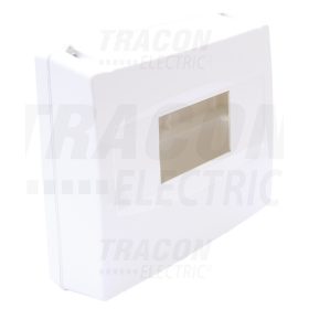   Tracon Falon kívüli elosztódoboz, ajtó nélkül, zárópecsételhető 1×8 modul, IP40, (H×W×D=160×180×60mm)