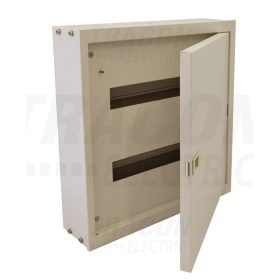   Tracon Fém elosztódoboz falon kívüli, maszkos, fehér 2×16 mod, H×W×D=455×445×110mm, IP42, RAL1013