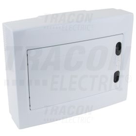   Tracon Falon kívüli elosztódoboz, fehér-sík ajtóval, NPE nélkül 1×12 (12) modul, IP40, (H×W×D=260×330×92mm)