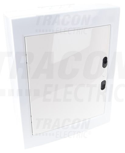 Tracon Falon kívüli elosztódoboz, fehér-sík ajtóval, NPE nélkül 2×12 (24) modul, IP40, (H×W×D=415×330×100mm)