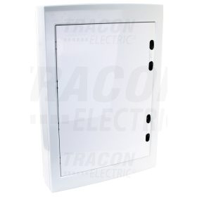   Tracon Falon kívüli elosztódoboz, fehér-sík ajtóval, NPE nélkül 3×18 (54) modul, IP40, (H×W×D=670×464×120mm)