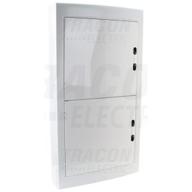  Tracon Falon kívüli elosztódoboz, fehér-sík ajtóval, NPE nélkül 4×18 (72) modul, IP40,  (H×W×D=872×464×120mm)
