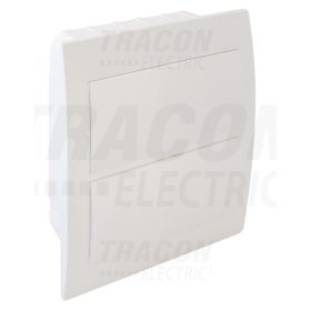   Tracon Süllyesztett elosztódoboz, fehér ajtóval, N/PE sínnel 2×12 (24) modul, IP40, (H×W×D=320×270×70mm)
