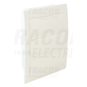   Tracon Süllyesztett elosztódoboz, fehér ajtóval, N/PE sínnel 3×12 (36) modul, IP40, (H×W×D=475×310×75mm)