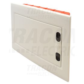   Tracon Süllyesztett elosztódoboz, fehér-sík ajtóval, NPE nélkül 1×12 (12) modul, IP40, (H×W×D=240×305×80mm)