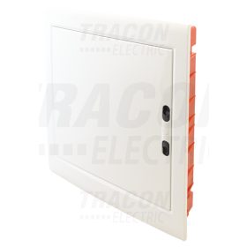   Tracon Süllyesztett elosztódoboz, fehér-sík ajtóval, NPE nélkül 2×18 (36) modul, IP40, (H×W×D=480×440×90 mm)