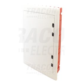   Tracon Süllyesztett elosztódoboz, fehér-sík ajtóval, NPE nélkül 3×18 (54) modul, IP40, (H×W×D=655×440×90 mm)