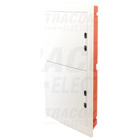   Tracon Süllyesztett elosztódoboz, fehér-sík ajtóval, NPE nélkül 4×18 (72) modul, IP40, (H×W×D=860×440×95mm)