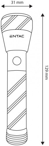 Entac Elemlámpa 1W Alu - 1db AA