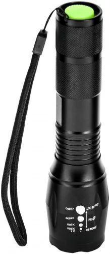 Entac Elemlámpa Fókuszálható Alu 5W (+Biciklikormány adapter)